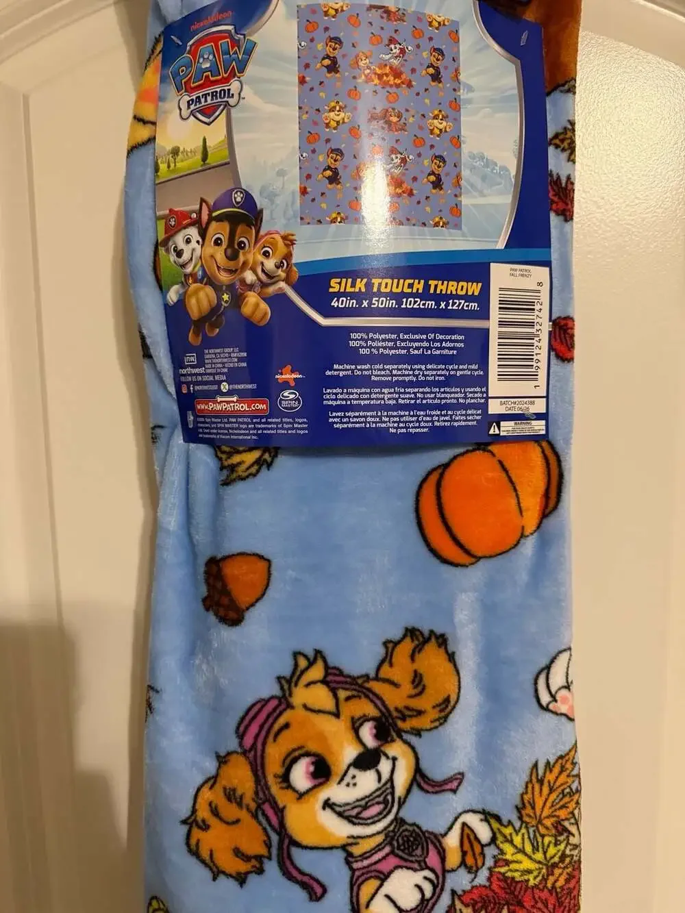 Paw Patrol Fall Frenzy Silk Touch Throw Blanket 40in x 50in